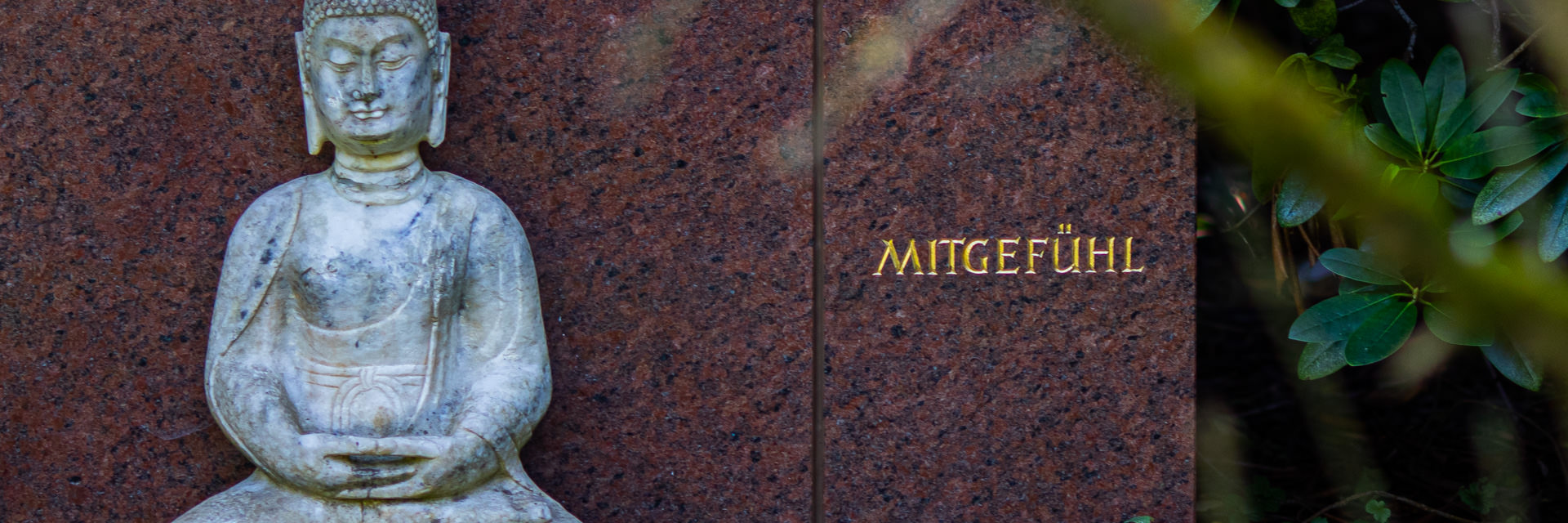 Symbolbild: Figur und Schriftzug Mitgefühl