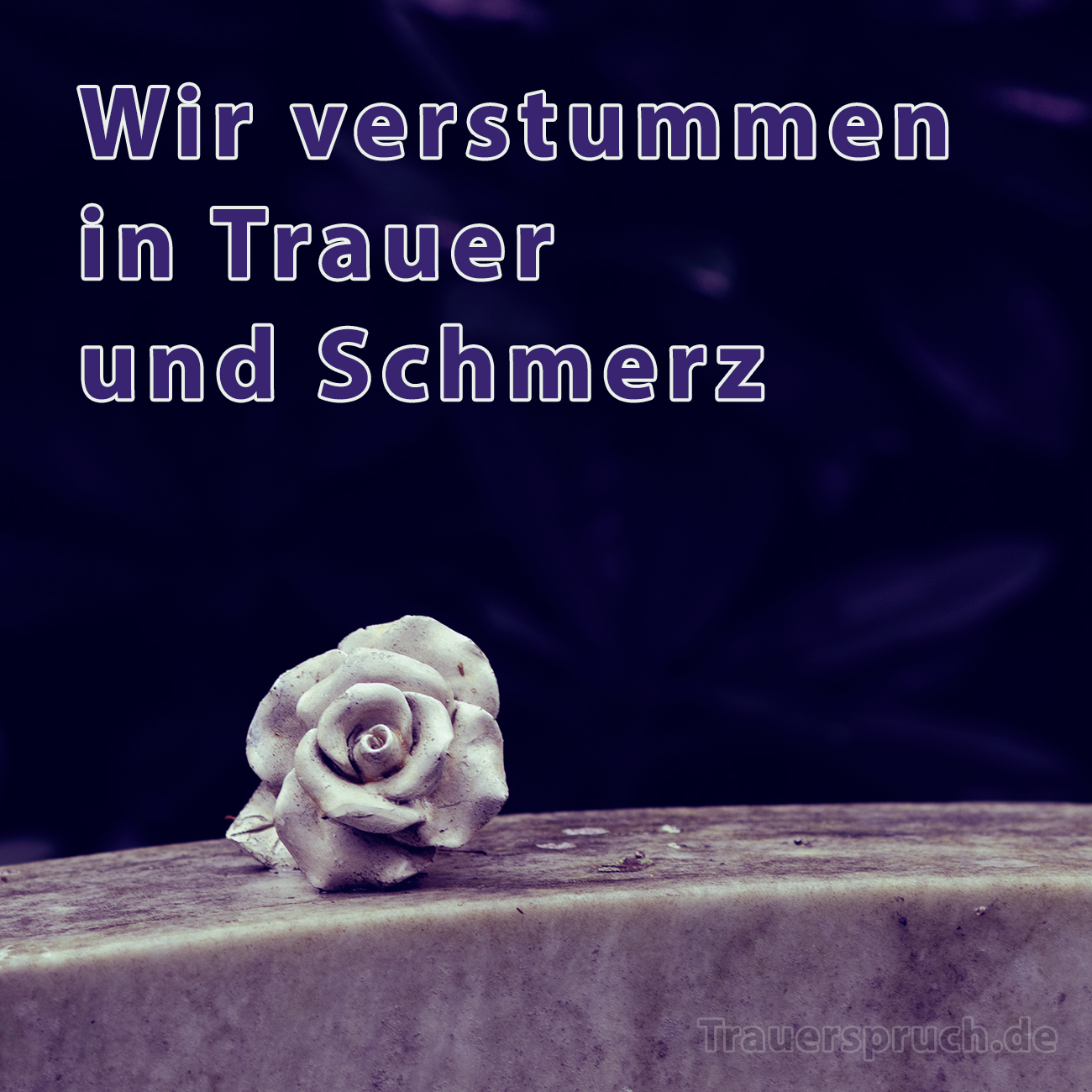 Grafik "Trauer und Schmerz" Trauerspruch.de